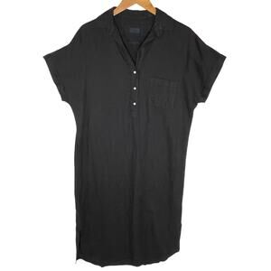 Frank & Eileen Charcoal Button-Up Mini Dress
